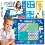 Woopie vizes rajzoló szőnyeg XXL 100 × 80 cm – űr, kék