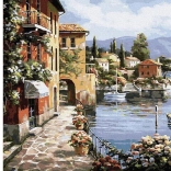 Gyémántfestés a part közelében 30x40cm