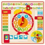 Woody többfunkciós falinaptár órával