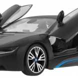 RASTAR BMW i8 1:14 RC modell, fekete, 2,4 GHz