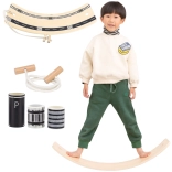 Viga fa egyensúlyozó deszka kötéllel és úttal