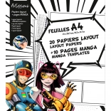 Artissimo - Papír A4 Manga rajzoláshoz textúrákkal