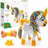 ALEXANDER 3D origami – egyszarvú, 656 elem