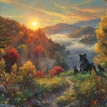 Puzzle COBBLE HILL Új nap 1000 darab