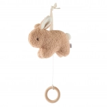 Függeszthető zenélő játék nyuszi fa gyűrűvel