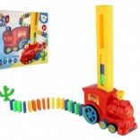 Domino vonat automatikus építéssel, fénnyel és hanggal