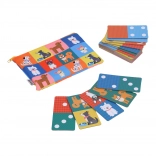 Petit Collage 2 az 1-ben dominó kutyusokkal és számokkal