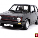 Bburago Volkswagen Golf MK1 GTI fekete modell autó 1:24