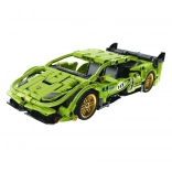 Építőkészlet versenyautó zöld iM.Master