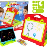 Összecsukható gyermektábla 2 az 1-ben krétához