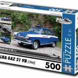 RETRO-AUTÓK Puzzle Volha Gaz 21 VB 1966, 500 darab