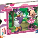 Minnie és Daisy sétán – maxi puzzle, 24 darab
