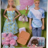 Steffi és Kevin babák pikniken