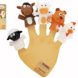 Ujjas bábok – háziállatok a farmról, 5 db