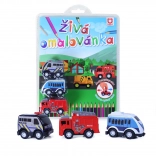 Élő autós színező