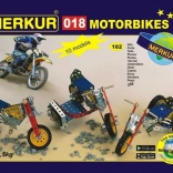 Merkur motorok – fém építőkészlet 174 alkatrésszel, akár 10 modell