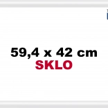 Fehér műanyag keret puzzle-hoz A2