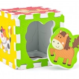 Hab puzzle állatkákkal