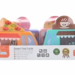 Viga fa food truck készlet – 4 jármű kis cukrászoknak