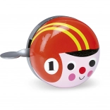 Retro piros kerékpár csengő lovas karikával