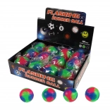 Színes fényű pattogó labda