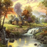 Menedék a hegyekben puzzle, 1000 darab