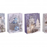 Karácsonyi ajándéktasak S 18 × 23 × 8 cm