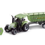 RC traktor pótkocsival, távirányítással, 37 cm