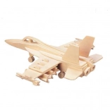 Woodcraft fa 3D puzzle – vadászgép