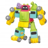 Robotikus dinoszaurusz és vonat csavarozható építőkészlet