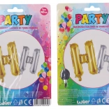 Felfújható lufi H betű alakban