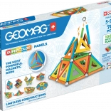 Geomag Supercolor Panels újrahasznosított mágneses építőkészlet 78 darab