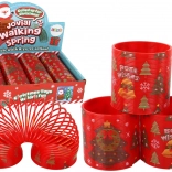 Kultikus piros rugó karácsonyi motívummal, 6 cm