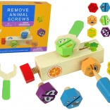 Fa csavarozó készlet állatkákkal