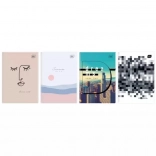 A4 füzet, 96 lap, vegyes minták