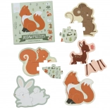 Puzzle Erdő Állatok Gyerekeknek - A Little Lovely Company