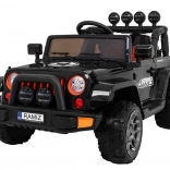 Gyermek elektromos terepjáró Full Time 4WD, 4x4 hajtással, távirányítóval és LED világítással – fekete