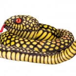 Sárga plüss kígyó 100 cm