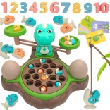 Oktatási játék Dinoszaurusz mérleggel és horgászattal a WOOPIE-től