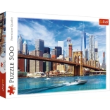 Puzzle 500 darabos Kilátás New Yorkra Trefl