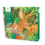 Mozaikkészlet erdei állatokkal