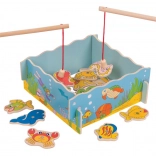 Fából készült mágneses horgászjáték – tenger – BIGJIGS TOYS