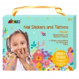 Körömmatricák és tetoválások - Virágok