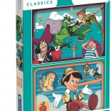 Puzzle Disney klasszikus mesék 2×60 darab CLEMENTONI