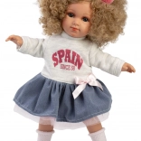 Realisztikus Llorens Elena baba puha textiltesttel - 35 cm