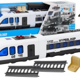 DIY személyszállító vonat hangokkal és fényekkel – építőkészlet szerelhető sínekkel