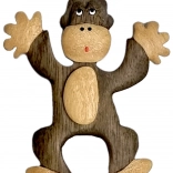 Fa hűtőmágnes – majom 2Kids Toys