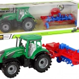 Traktor ekével súrlódó hajtással – piros