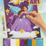 Mozaikkép Lila Tündér 30x21 cm