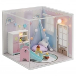 Gyerekeknek szánt Szivárvány ház miniatűr háza